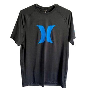 Hurley Exist Icon Short Sleeve Shirt Rashguard UPF50 Men's Medium NEW